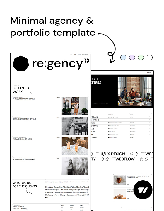 Regency - New Agency Webflow Template