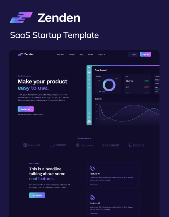 Zenden - New SaaS Webflow Template