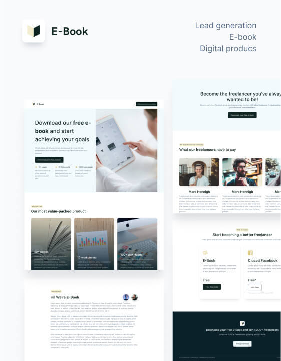 e-gen - New Landing page Webflow Template