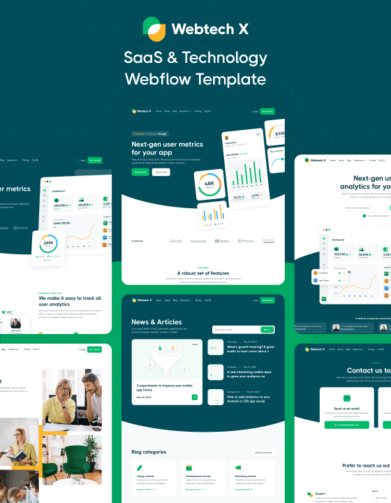 Webtech X - New SaaS Webflow Template