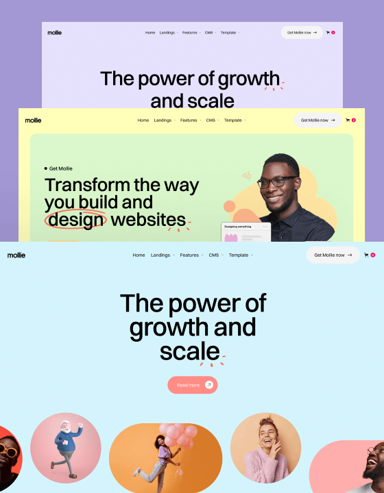 Mollie - New SaaS Webflow Template