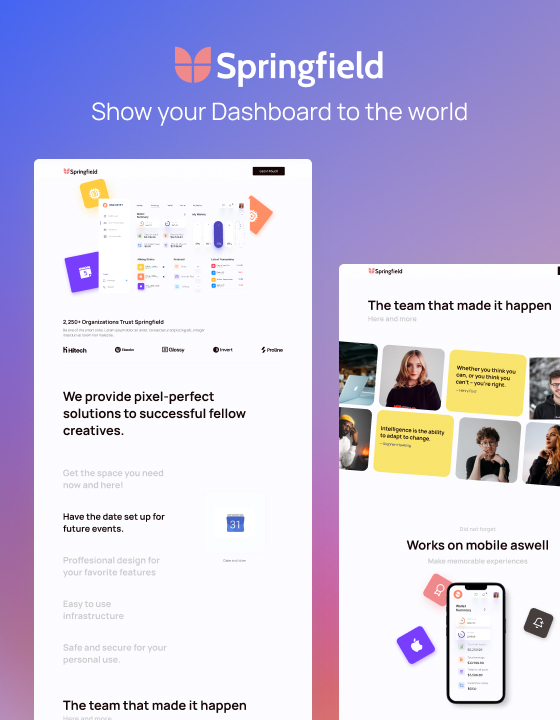 Springfield - New SaaS Webflow Template