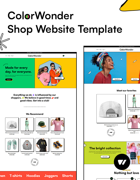 ColorWonder - New Accessories Webflow Template