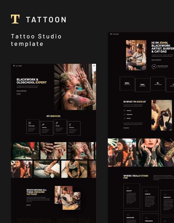 Tattoon - New Salon Webflow Template