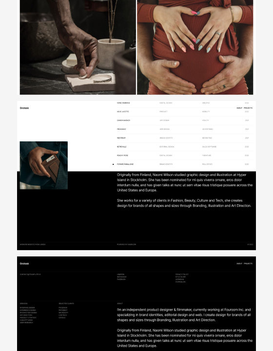 Grotesk - New Portfolio Webflow Template