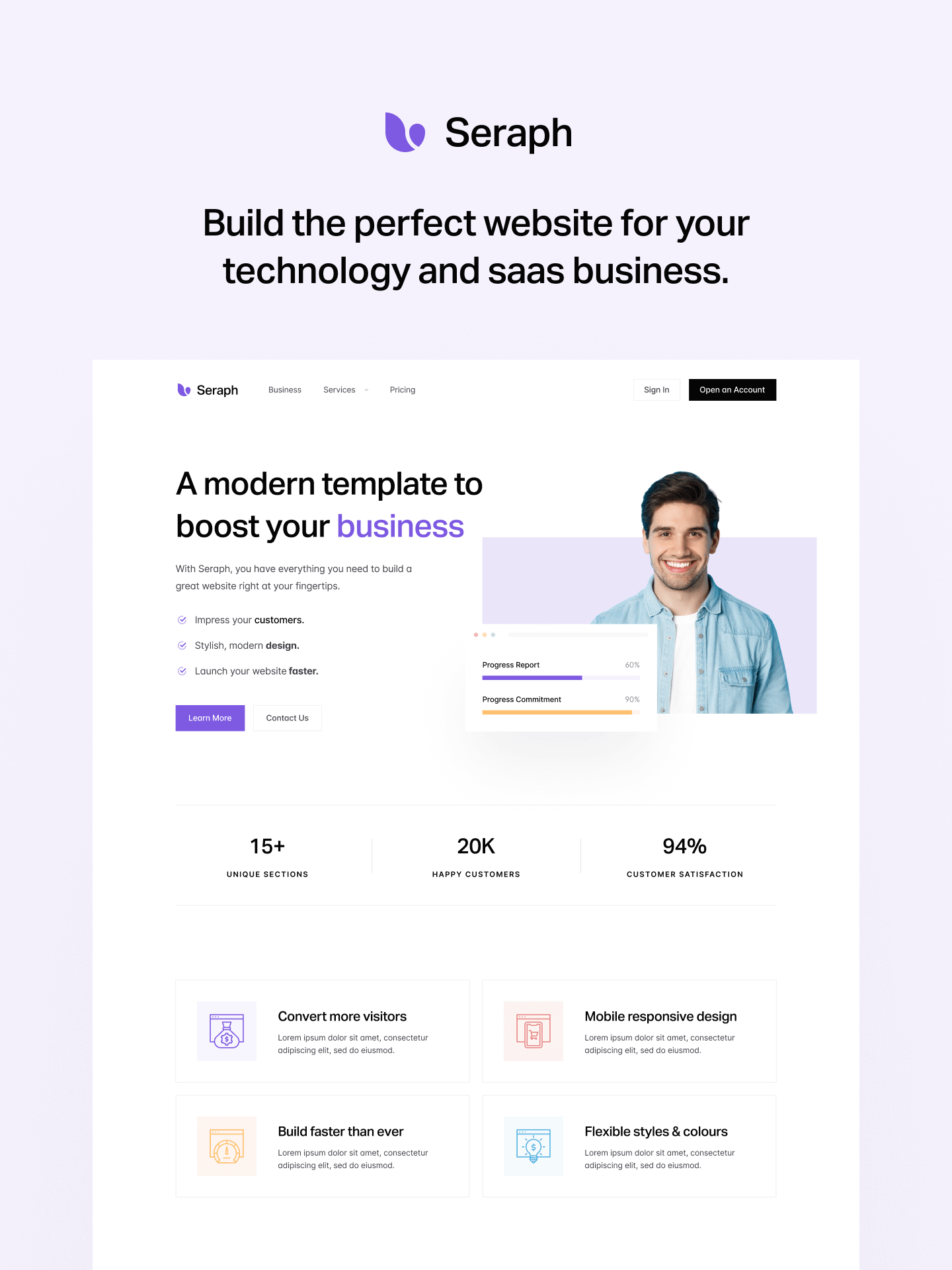 Seraph - New SaaS Webflow Template