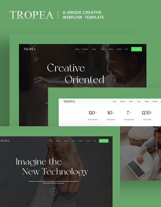 Tropea - New Agency Webflow Template