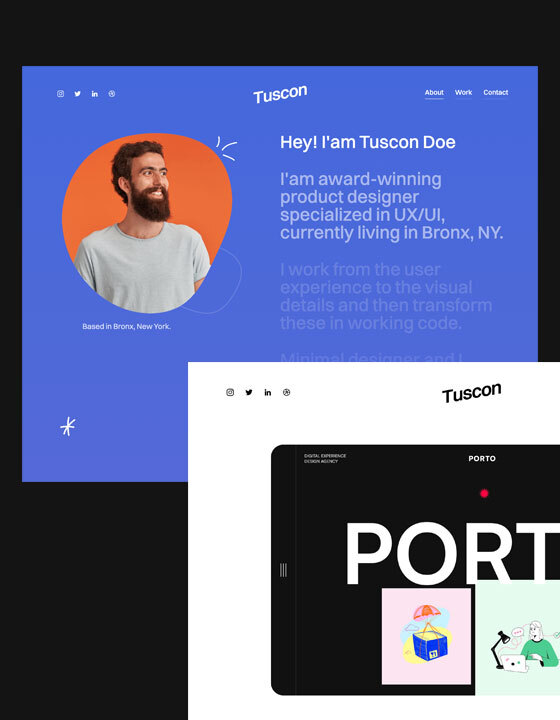 Tuscon Doe - New Portfolio Webflow Template
