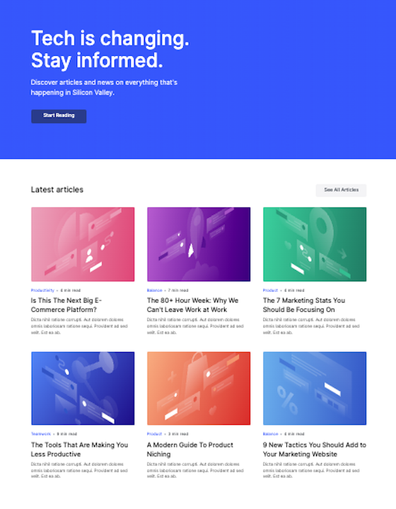Frequency M - New Blog Webflow Template