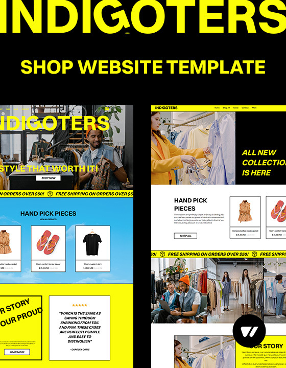 Indigoters - New Retail Webflow Template
