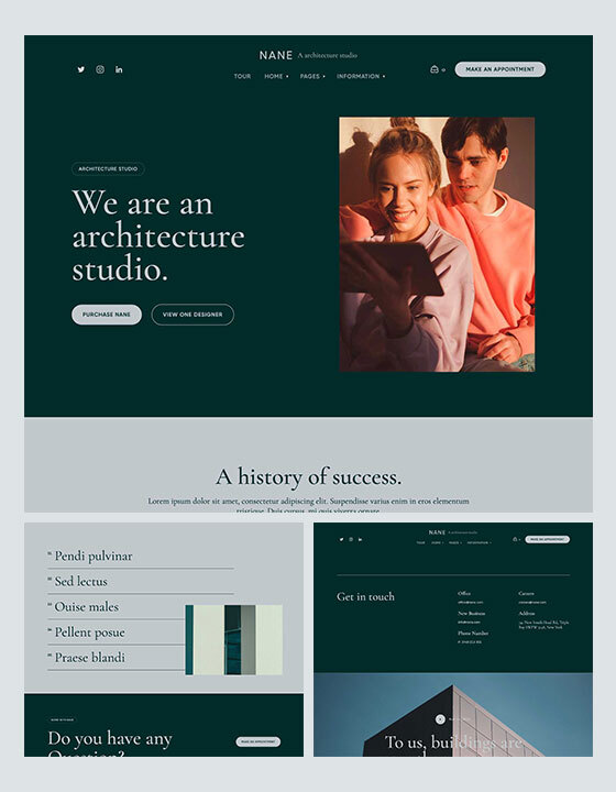 Nane - New Architecture Webflow Template