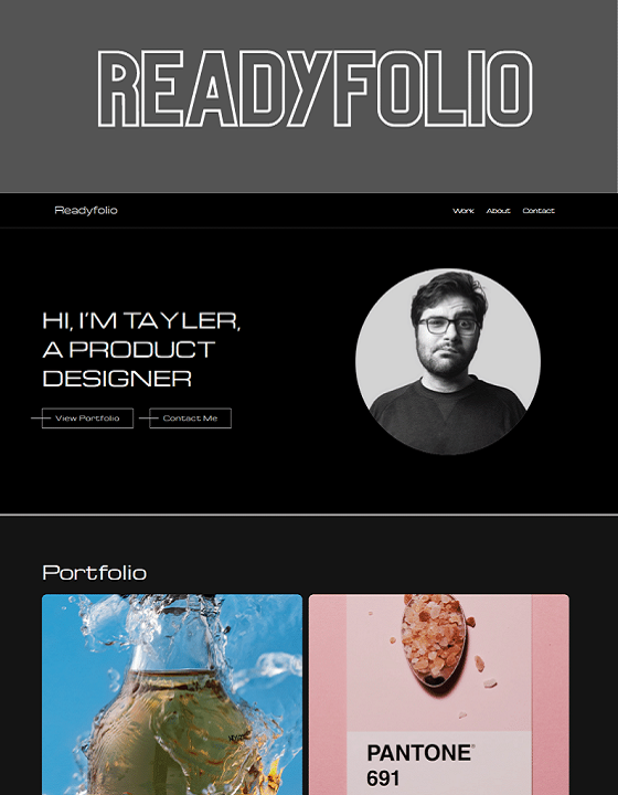 Readyfolio - New Portfolio Webflow Template