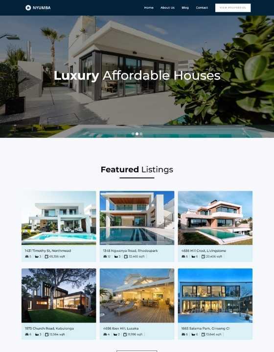 Nyumba - New Real Estate Webflow Template