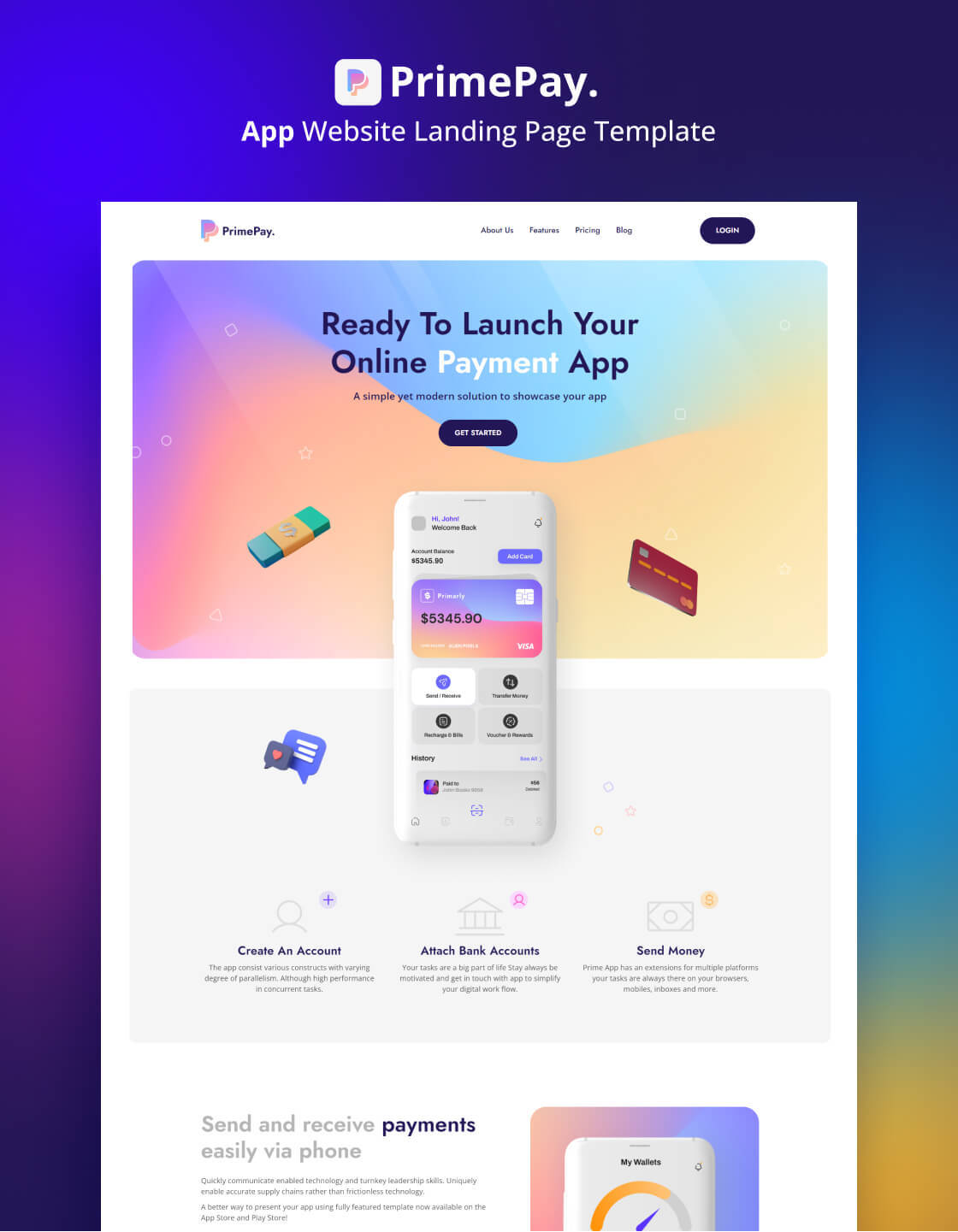 PrimePay - New App Webflow Template