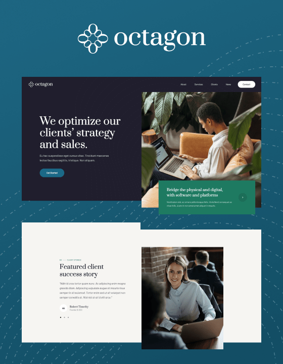 Octagon - New Consulting Webflow Template