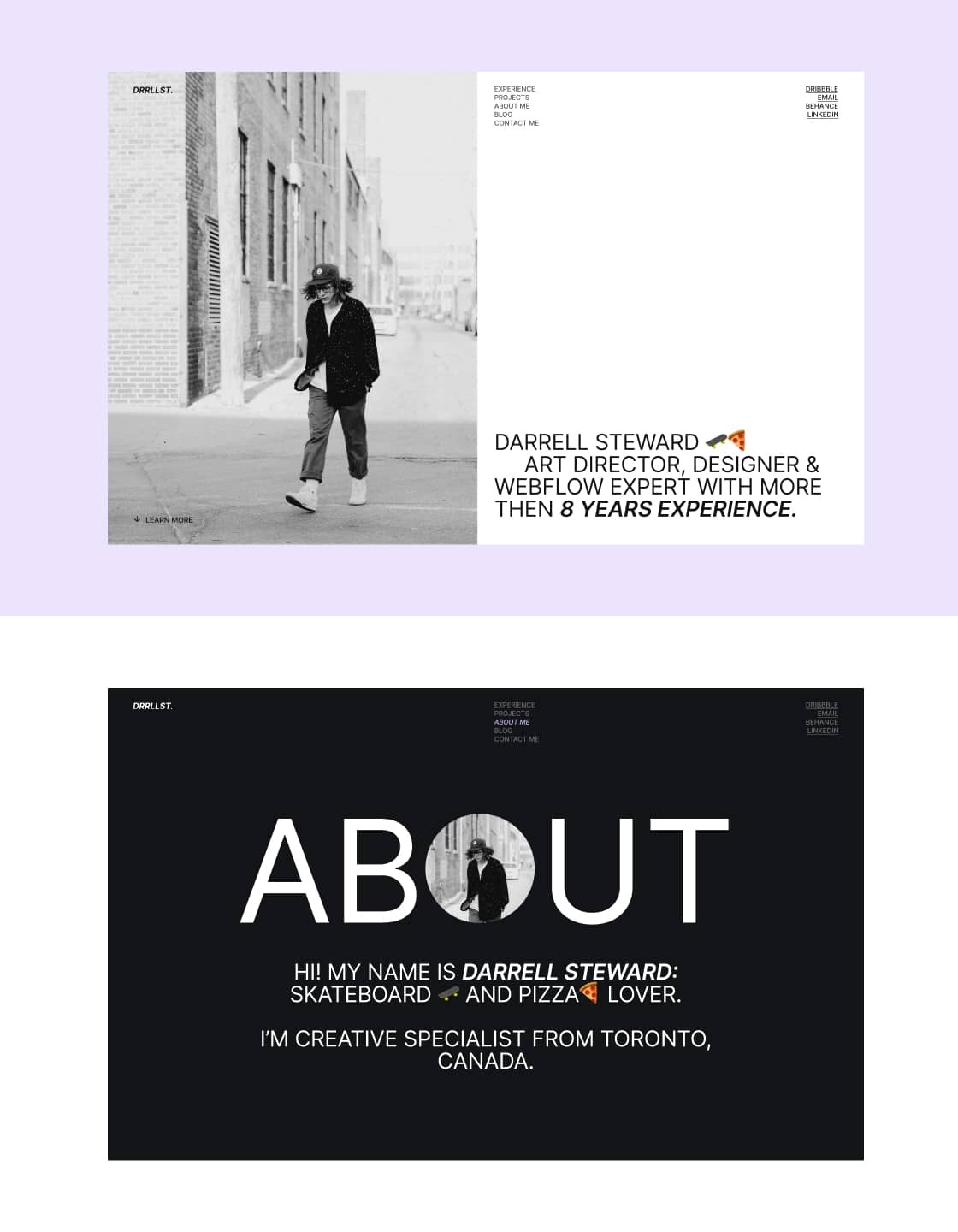 DRRLLST - New Portfolio Webflow Template