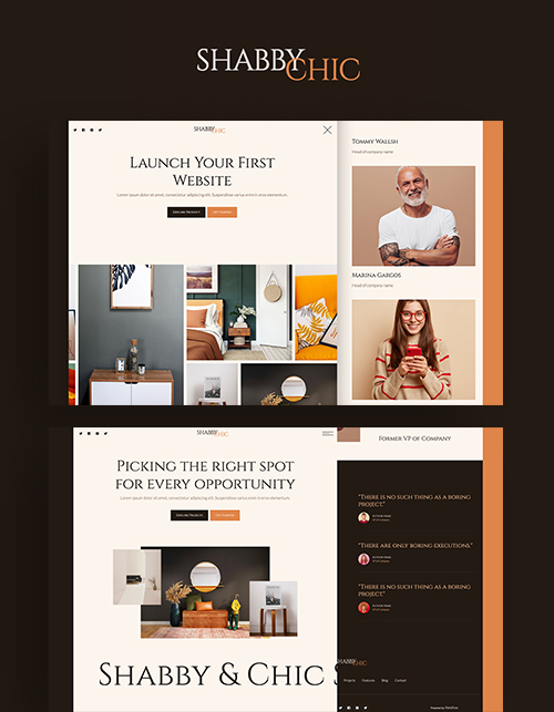 ShabbyChic - New Interior design Webflow Template