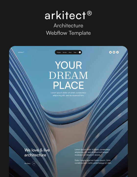 Arkitect - New Architecture Webflow Template