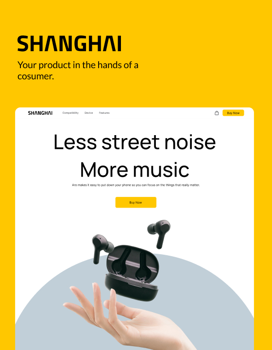 Shanghai - New Mobile Webflow Template
