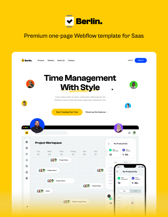 Berlin - New SaaS Webflow Template