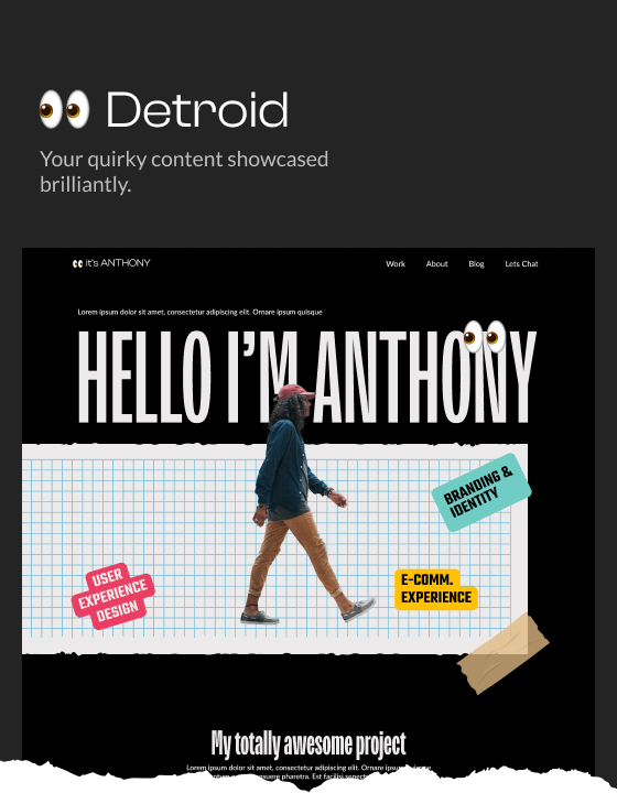Detroit - New Portfolio Webflow Template
