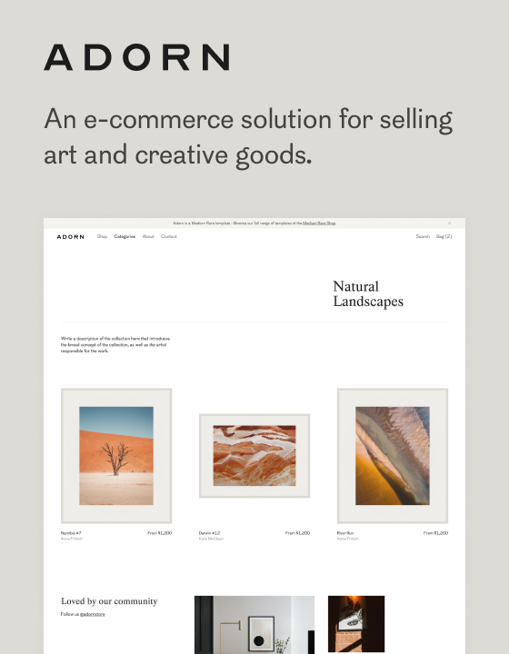 Adorn - New Shop Webflow Template