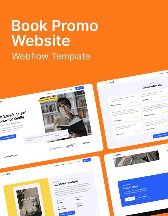 Libro - New Book Webflow Template