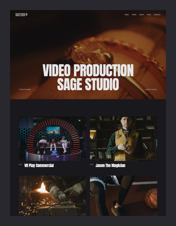 Sage - New Video Webflow Template