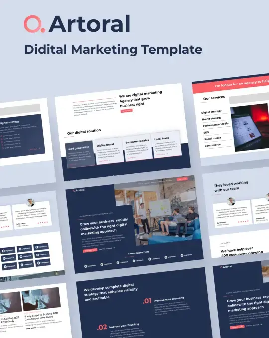 Artoral - New Agency Webflow Template