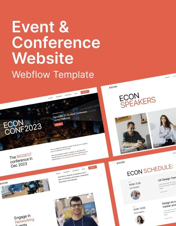 Econ - New Conference Webflow Template