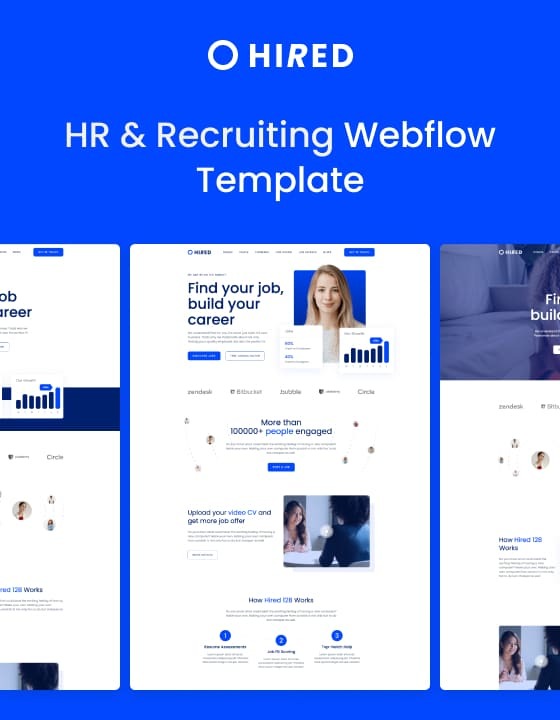 Hired 128 - New Recruitment Webflow Template