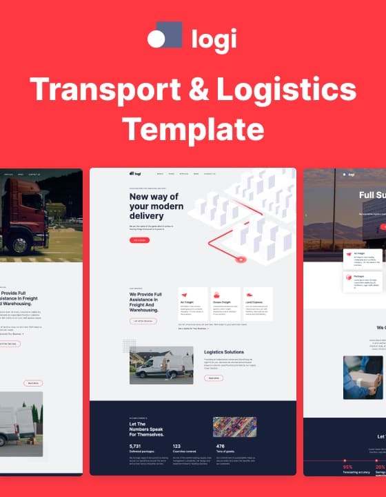 Logi 128 - New Transport Webflow Template