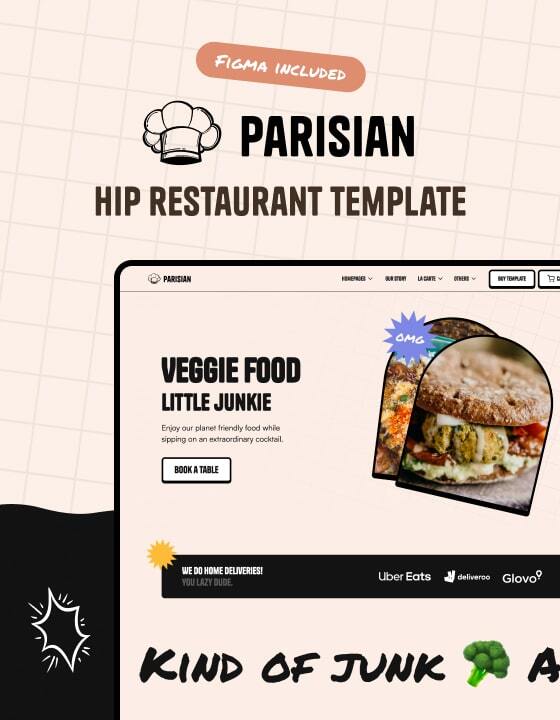 Parisian - New Restaurant Webflow Template