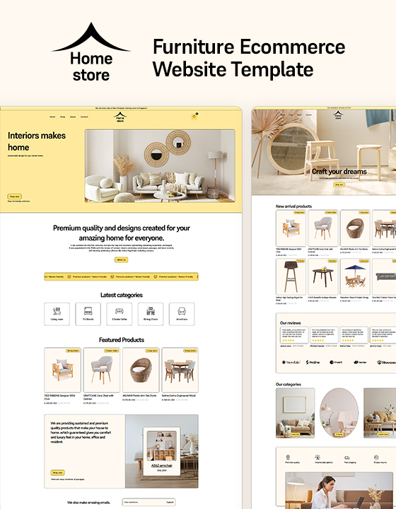 Homestore - New Furniture Webflow Template