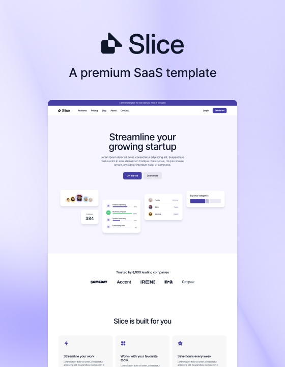 Slice - New SaaS Webflow Template