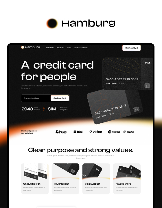 Hamburg - New Finance Webflow Template