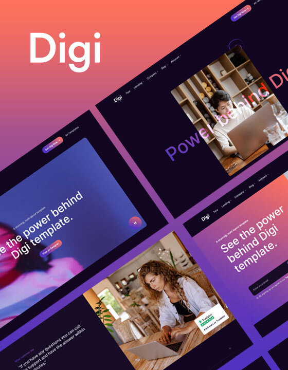 Digi - New Startup Webflow Template