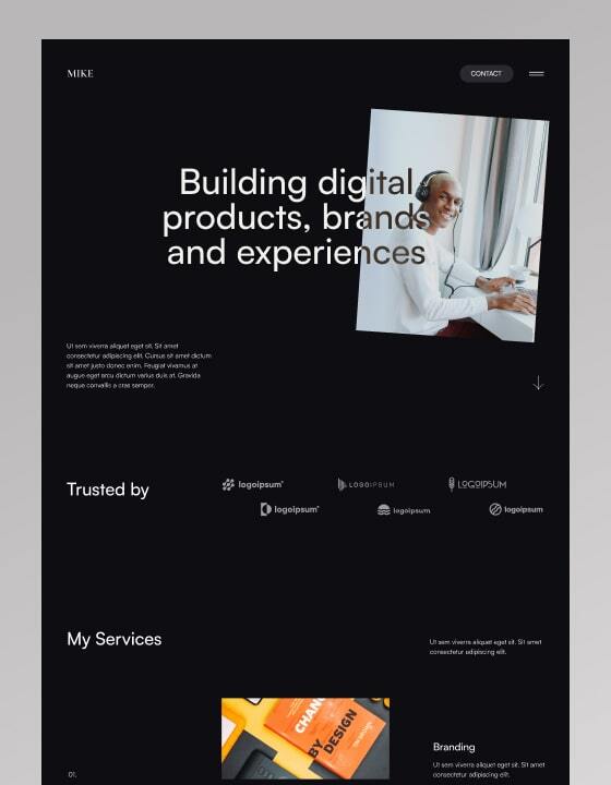 Mike - New Portfolio Webflow Template