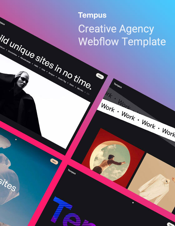 Tempus - New Agency Webflow Template