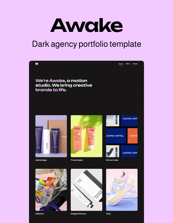 Awake - New Agency Webflow Template