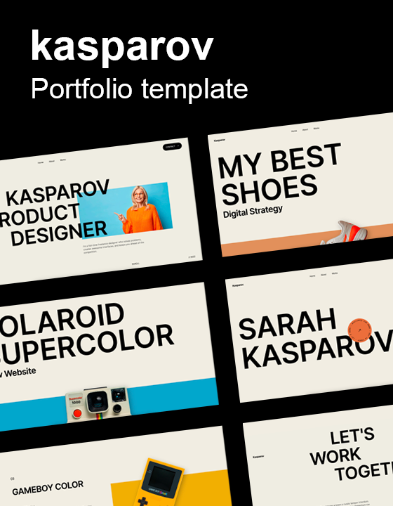 Kasp - New Portfolio Webflow Template