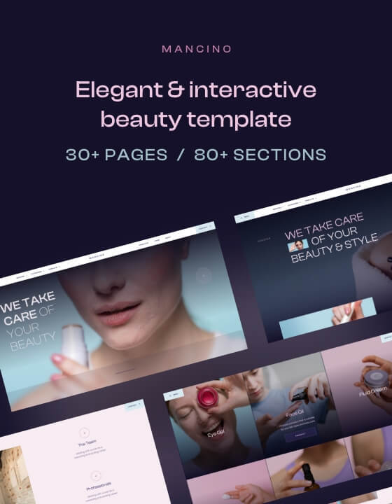 Mancino - New Beauty Webflow Template