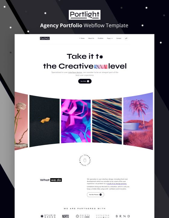 Portlight - New Agency Webflow Template