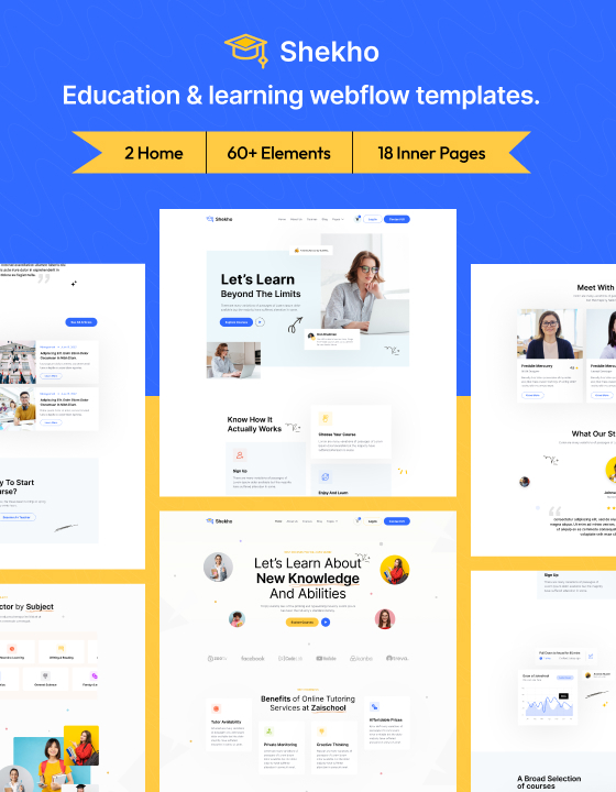 Shekho - New School Webflow Template