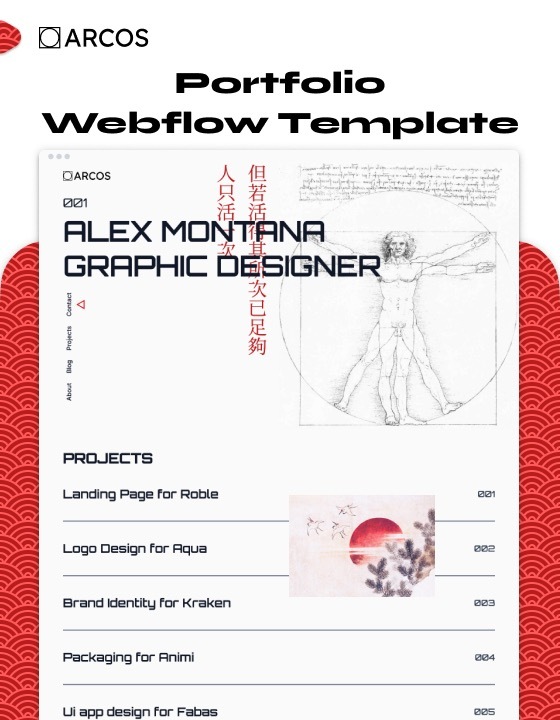 Arcos - New Portfolio Webflow Template