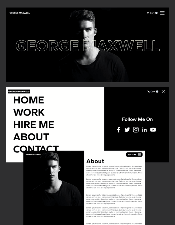 George Maxwell - New Portfolio Webflow Template