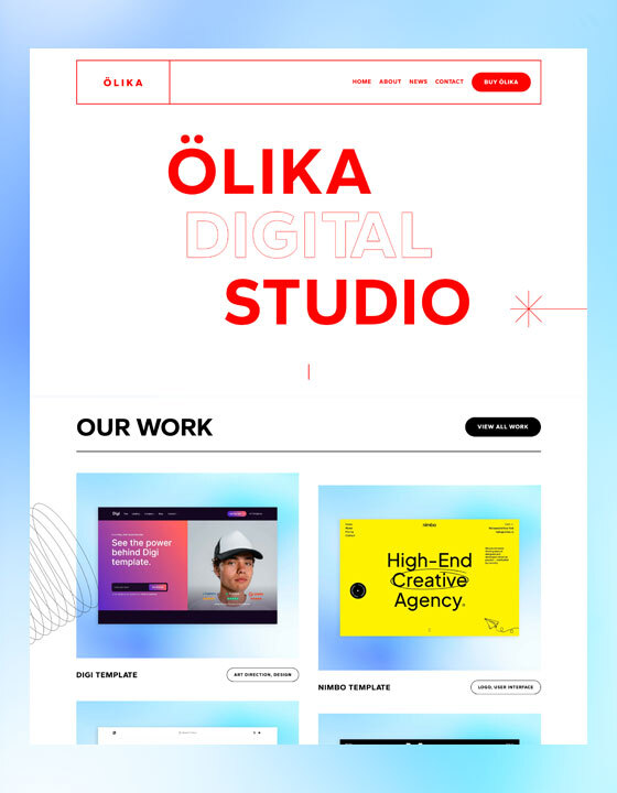 Ölika - New Creative Webflow Template