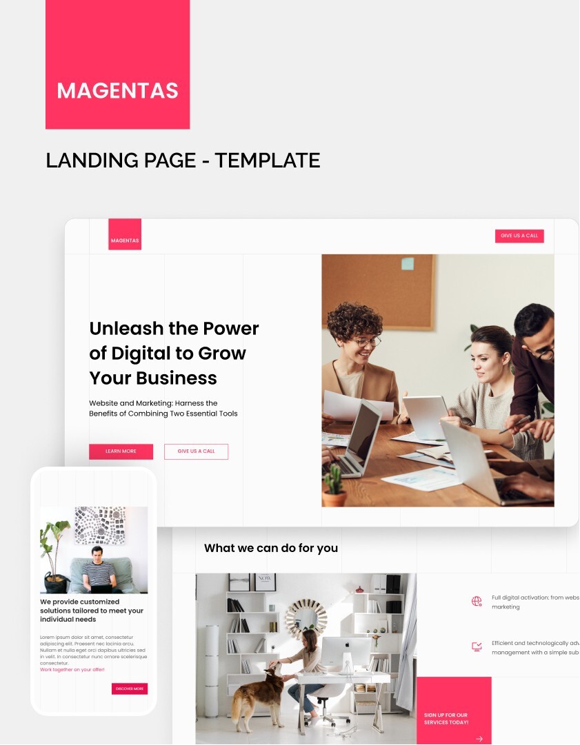 Magentas - New Startup Webflow Template