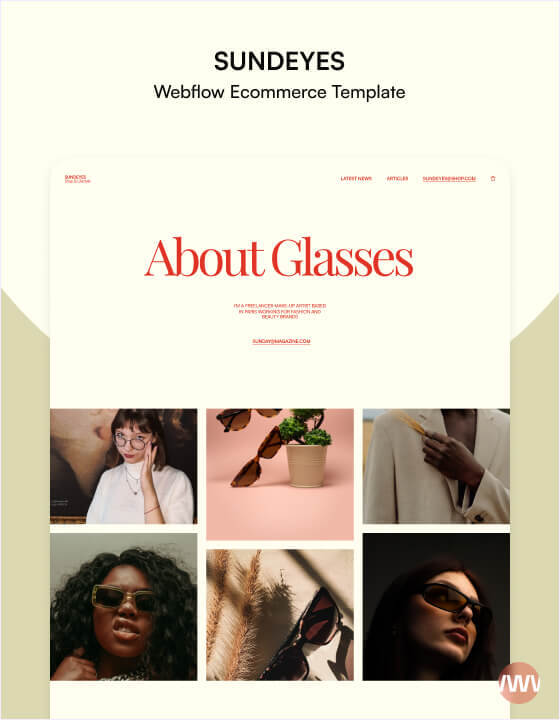 Sundeyes - New Accessories Webflow Template