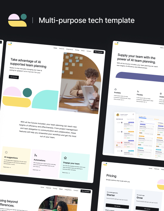 AI Tool - New Startup Webflow Template